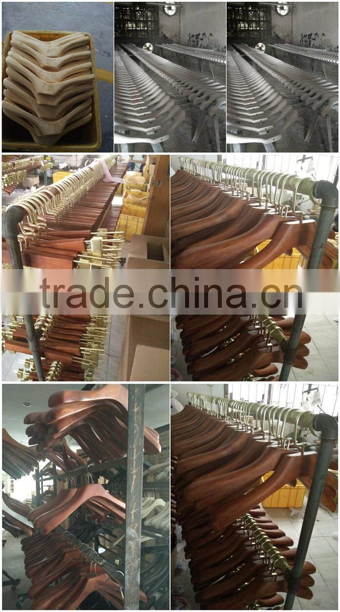 Classic normal luxury wooden hanger wooden suit hanger for men clothes