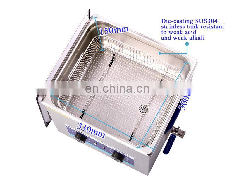 15L DK-1500H Professional Mechanical Manual Ultrasonic Cleaner, Nail Care Tools Cleaning Equipment