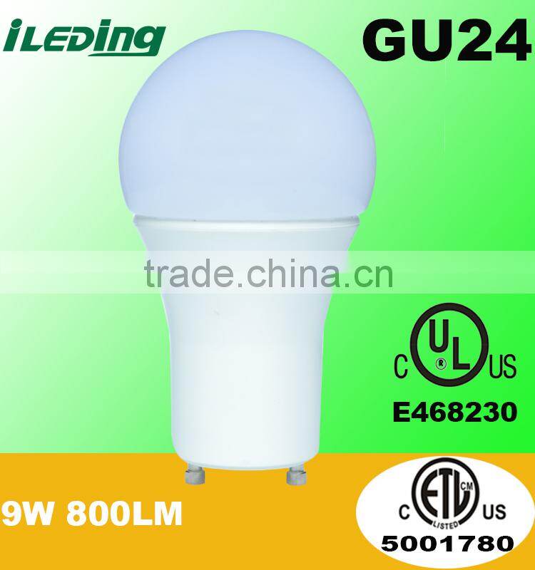 9W 800LM dimmable GU24 LED Bulb