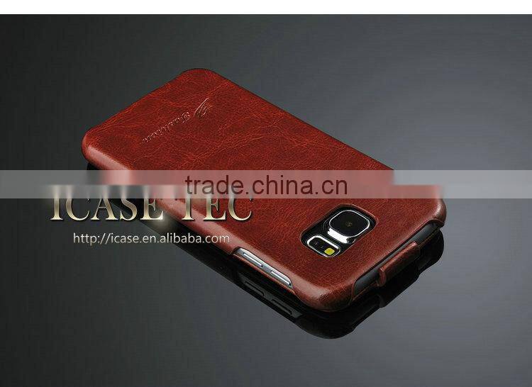 Crazy Horse Top Flip Case Cover for Samsung Galaxy S6