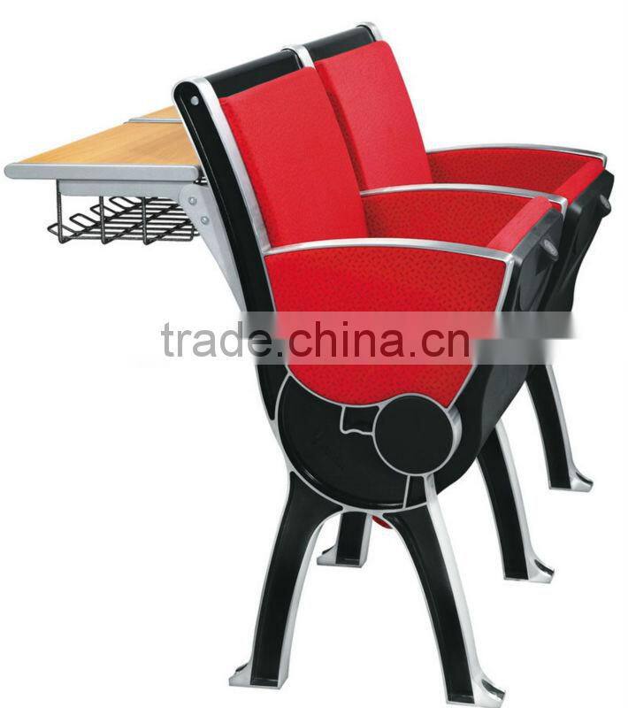 aluminum leg college desk and chair for classroom furnutire TC-901A-L