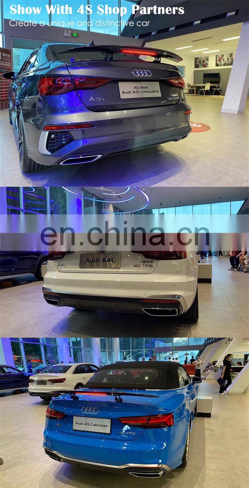 Large Inventory Gloss Carbon Fiber ABS Brake Light Electric Car Spoiler Rear Trunk Spoiler For Citroen C5 2010-2022