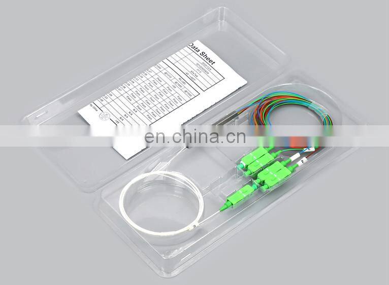 1*4 Steel Tube Optical PLC Splitter with Sc/APC Connector