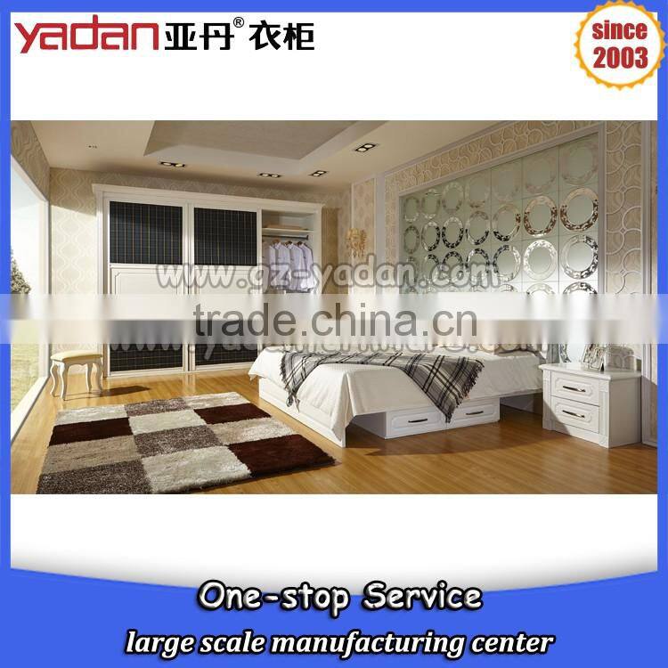 Modern bedroom design hotel/home bedroom sets MDF customer made furniture
