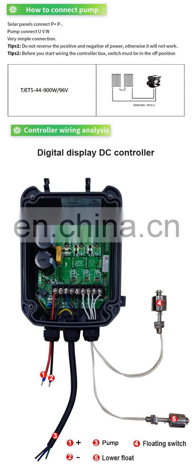 High Efficiency 1Hp Self-Priming Jet Solar Water Pump With Panel