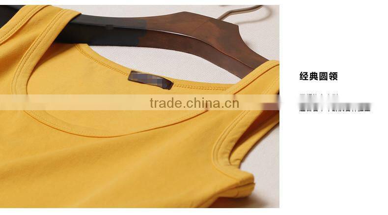 2015 100% cotton tank top,high quality stringer tank top,stringer vest for ladies