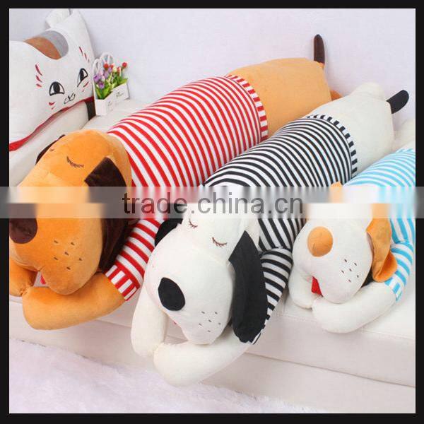 stuffed plush animal dog shaped cushion