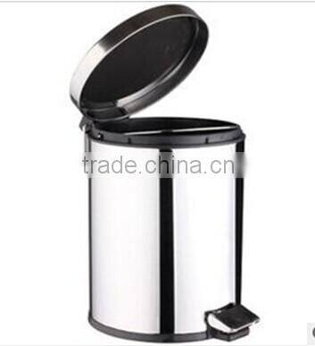 CCHG-201(c) 3L - 20L Stainless steel trash bin, household kitchen pedal-powered circular flip trash bin