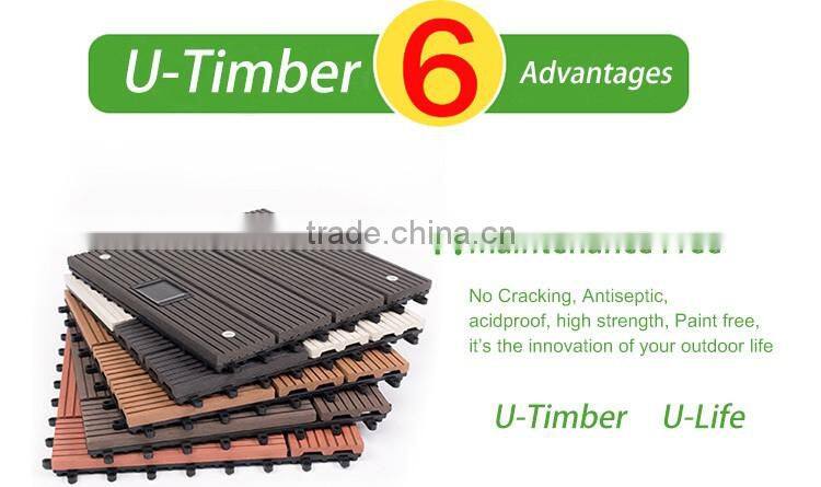 Cheap and good WPC diy decking tiles