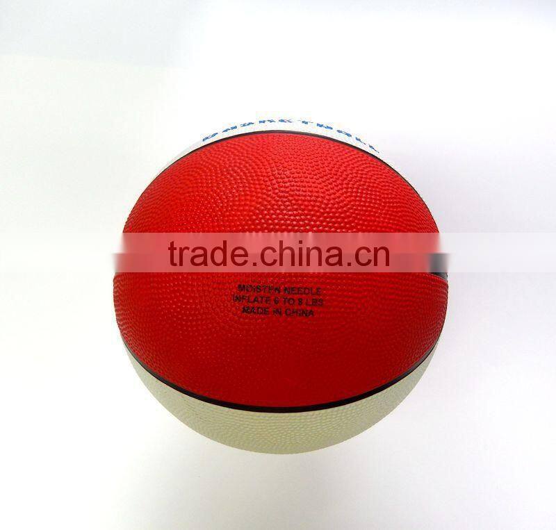 cololful logo rubber basketball