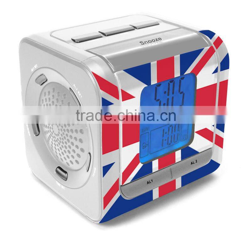 Top Sale Synchronised Projector Alarm Clock Radio