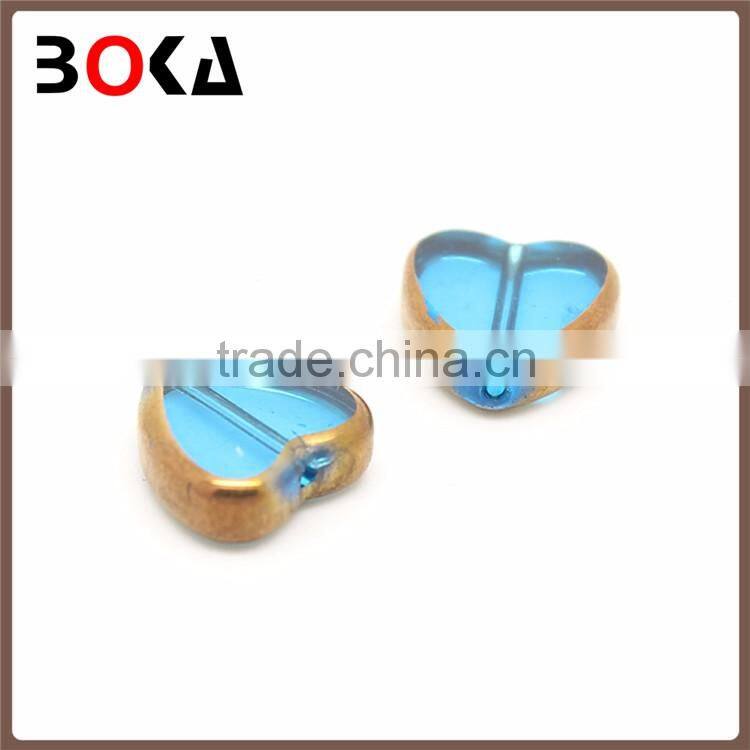 // High Quality sewing glass rhinestone blue // heart shaped glass stones for DIY decoration //