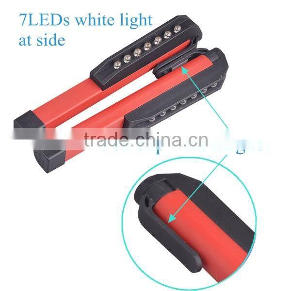 7LEDs Pocket Work Light Pen Work Light with Magnetic Clip