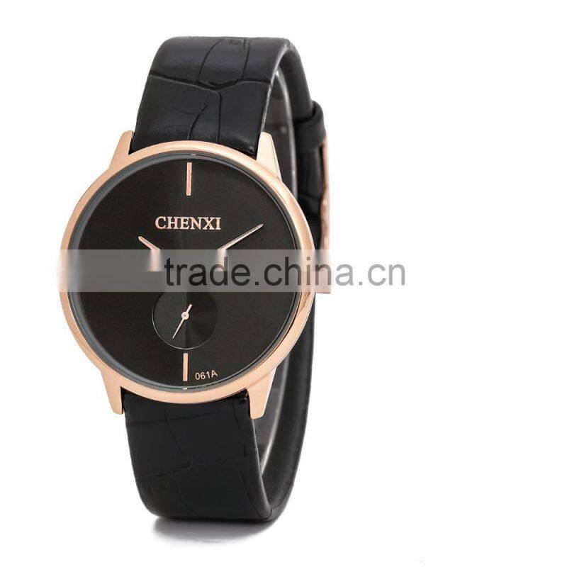 2015 The Newest Promotional Genuine Leather Watches Lover Watches For Wholesale Or OEM CX-061AM&LL