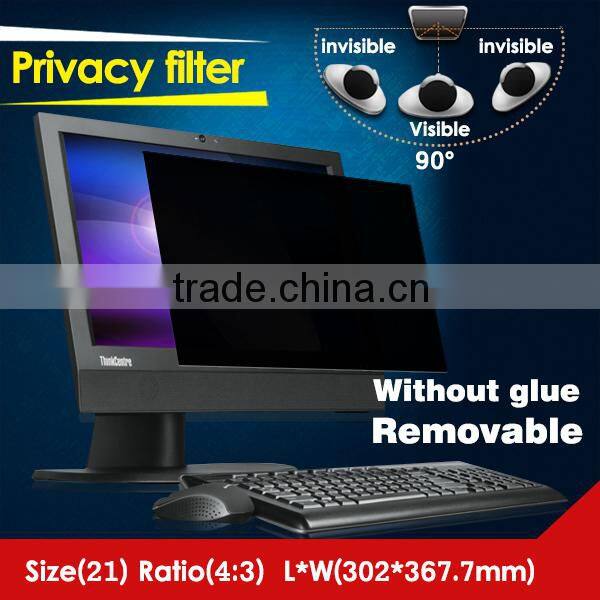 Japan material privacy screen protector for laptop 21 inch 4:3
