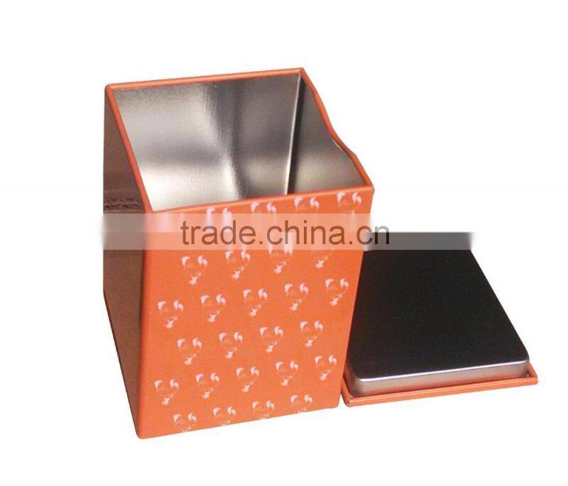 offset printing square tin box