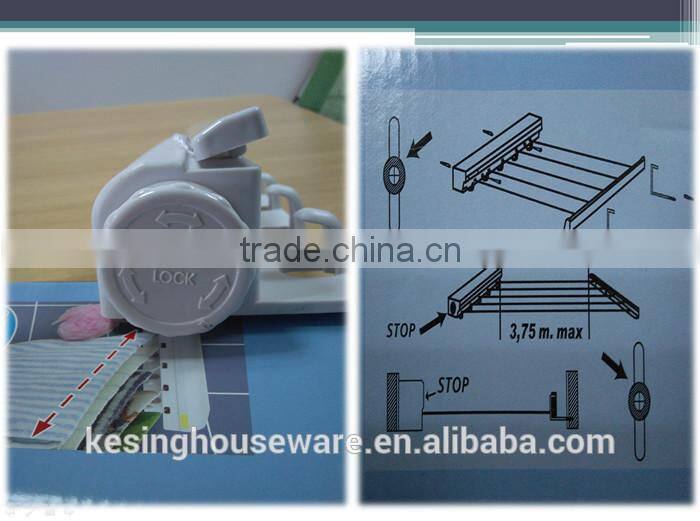 Indoor Retractable Wall Mount Rope Clothesline