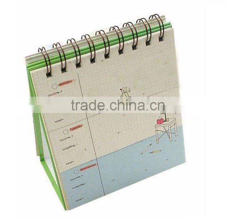 2016 new design calendar/daily desk calendar factory printing