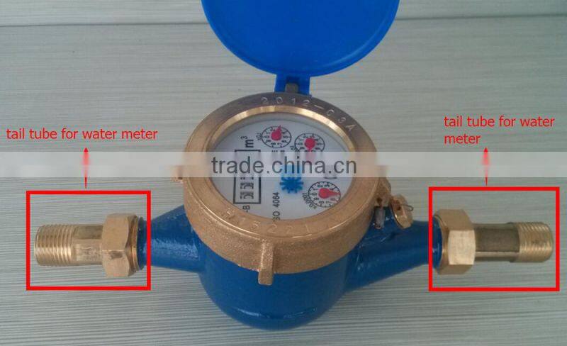 Water meter connector brass water meter