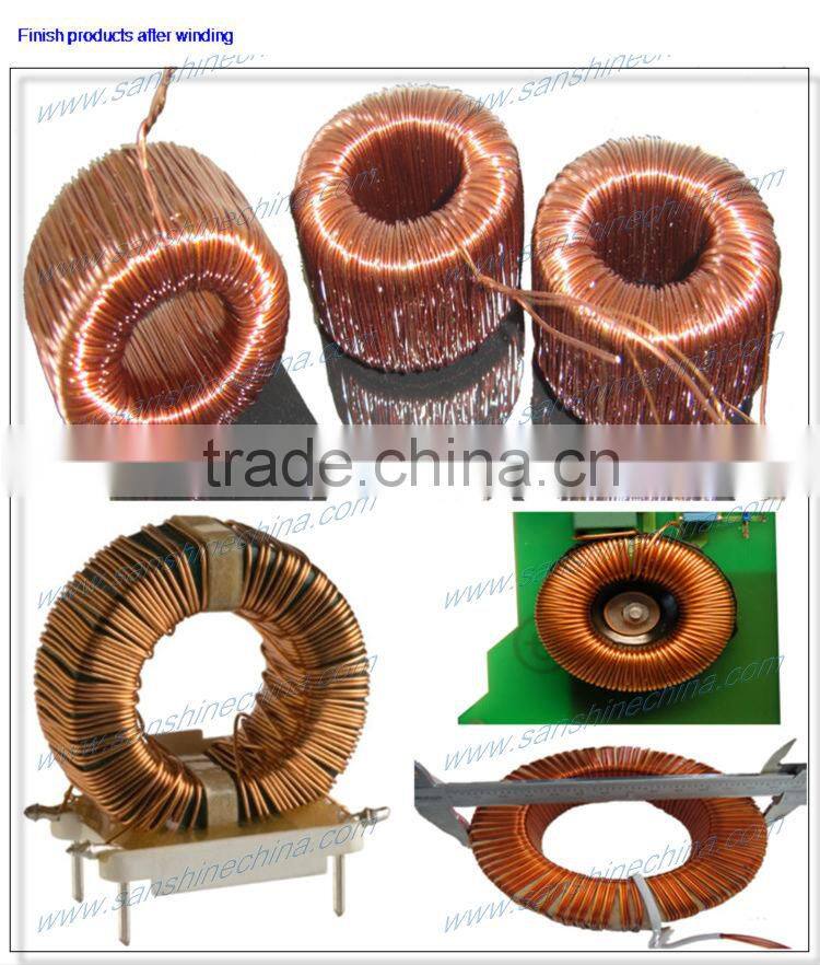 automatic big toroid common mode chokes winding machine(SS900B8 series final OD 20~150mm) replace JOVIL toroidal winder
