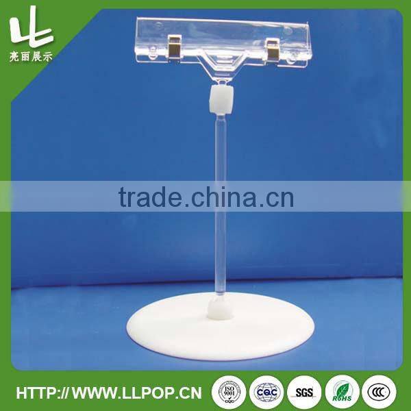 Round base transparent memo clip