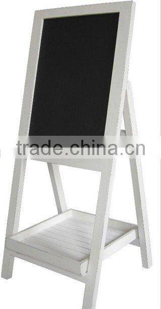 wood standing blackboard