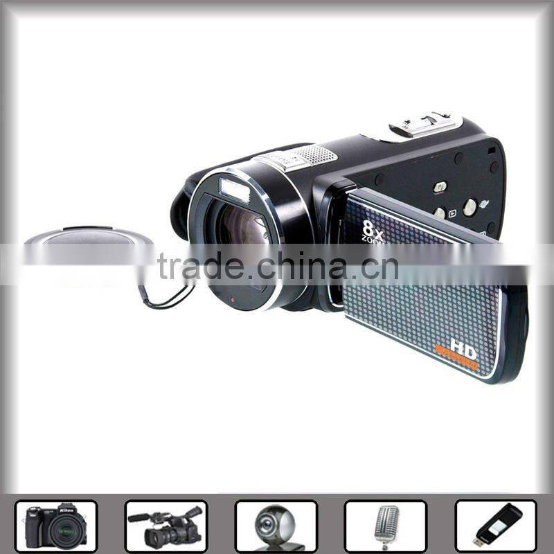 high quality 5MP digital video camera with 3" TFT LCD display, USB2.0, LED light