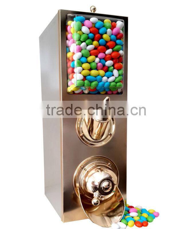 Coffee Bean Dispenser/Coffee Bean Silo/ High Qualified Brass Plated Coffee Silo With Scoop KBN80