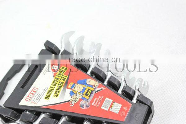 6pcs Fully polished Double Double Open Wrench WR9001