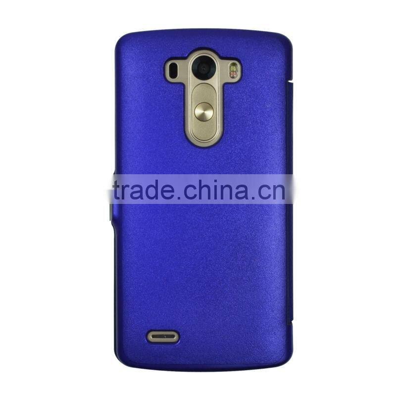 Lichee texture PU flip leather case for LG G3 D855