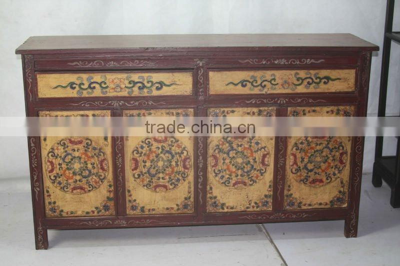 two drawer four door tibet cabinet