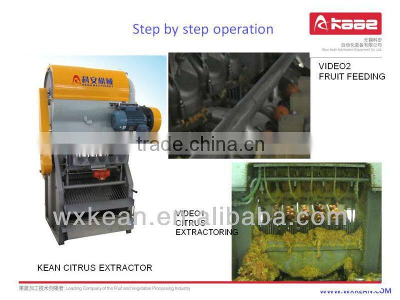 Automatic industrial citrus juicer press manufactured in Wuxi Kaae