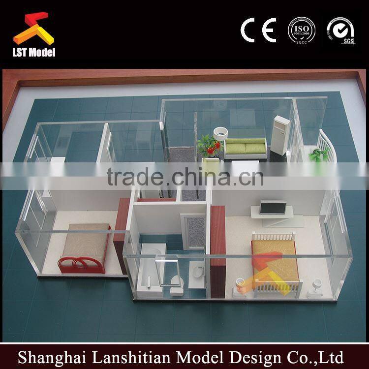 real estate interior model apartment model with lighting system display