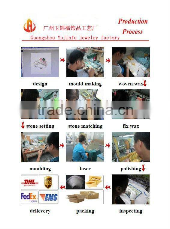 Fashion silver crystal rhinestone brooch