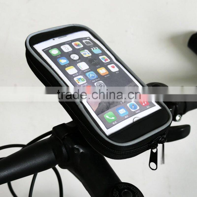 Outdoor Sports Cycling Riding Bicycle Bag for Cellphone Transparent Pouch for Phone