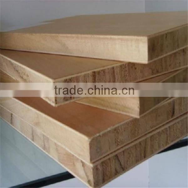 Poplar Core Plain Melamine Laminated Blockboard For Furniture