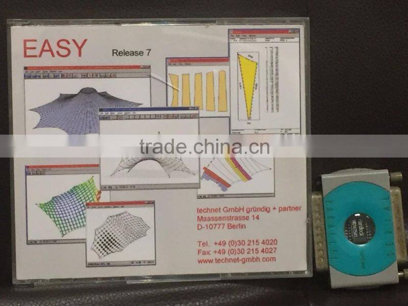 PVC tension fabric membrane and textile architecture heat insulation for canopy of sun shade