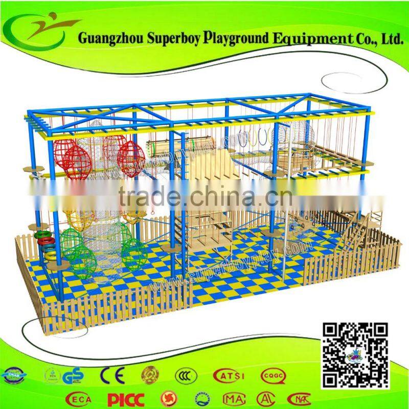 Wooden Playground Adults Indoor Obstacle Course 158-19A