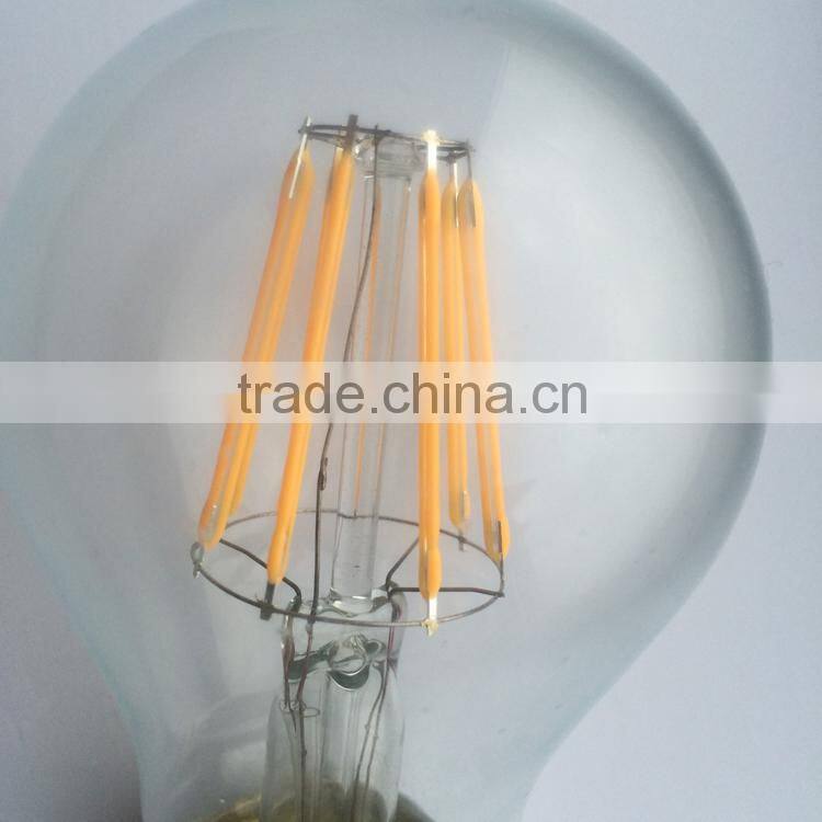 LED light GLASS Filament bulb 5W ROHS CE ERP E27 B22 housing NEW products china