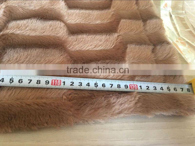 Super soft faux fur blanket throw Pv Fur polar fleece Double Plush Blanket