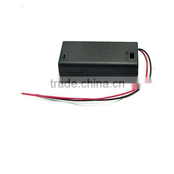 On/Off Switch 2 x AA cell(UM-3*2) Battery Case Holder with lead wire & cover