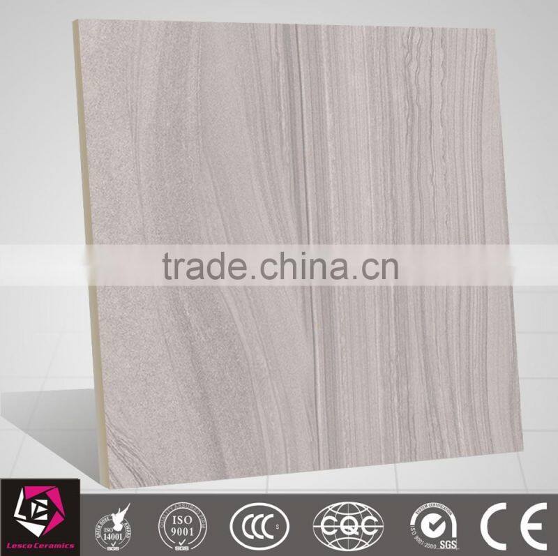 30x30 Light grey golden line stone look ceramic tile for bathroom