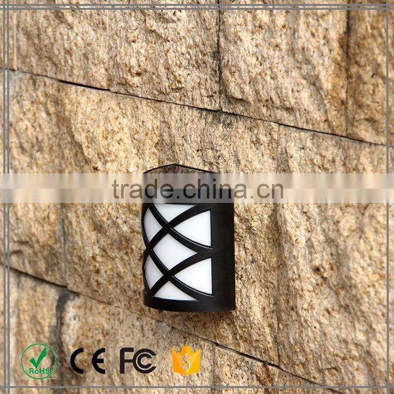 Solar Power Outdoor Garden Light LED Fence Wall bracket light fitting portable solar led light