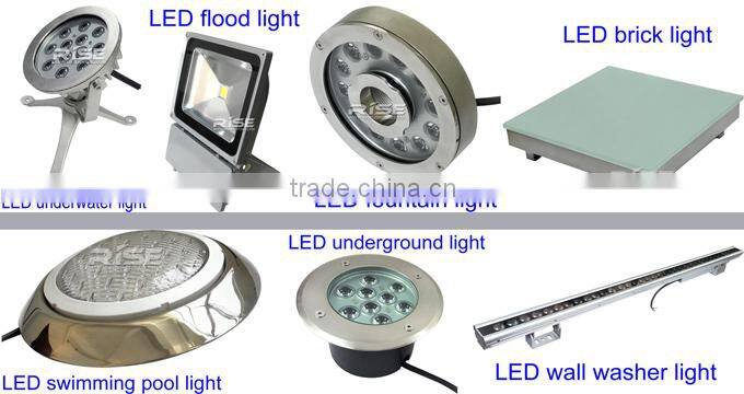 tile floor square street deck multi-color changing 20W tile floor LED lighting