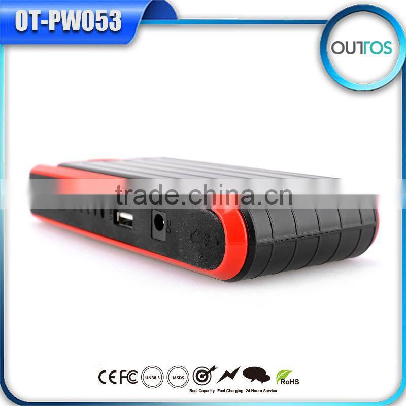 Factory New Product Multifunction Car Jump Starter Portable Power Bank 12000mah