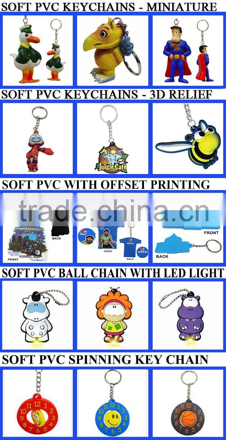 High quality customized metal keychain with charms