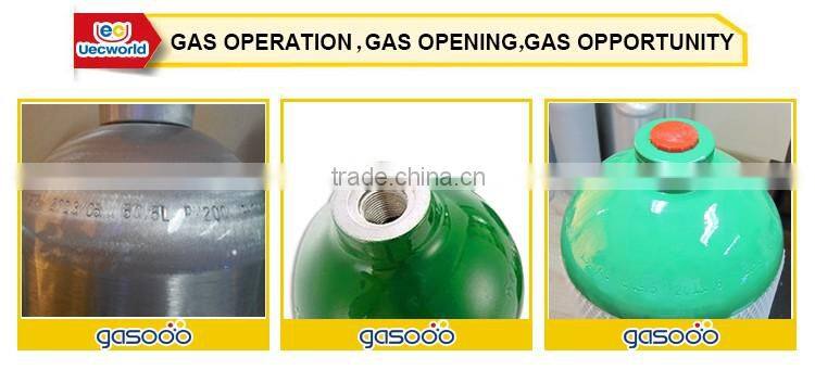 2L 200bar Small Aluminum Cylinders for High Purity Gas with EN1975