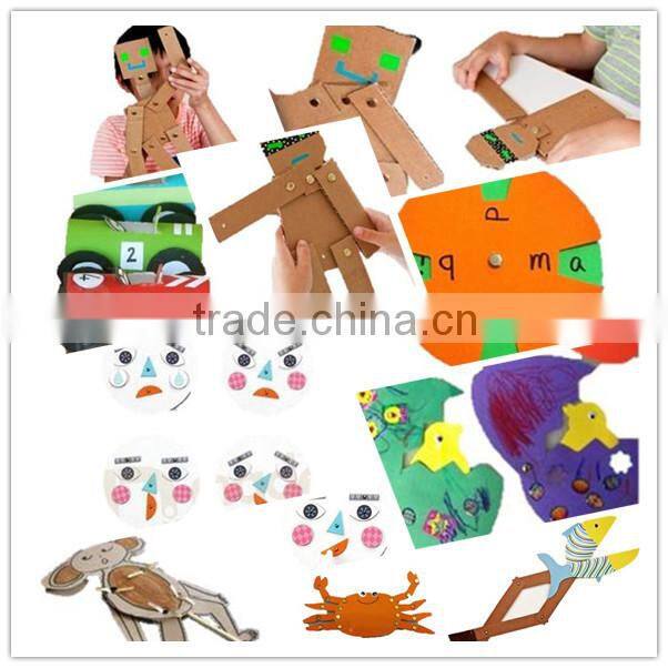 Fashion colorful star shaped metal brad