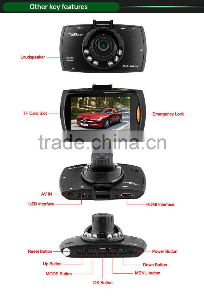 Top selling 1080P car front view camera G30 car dvr