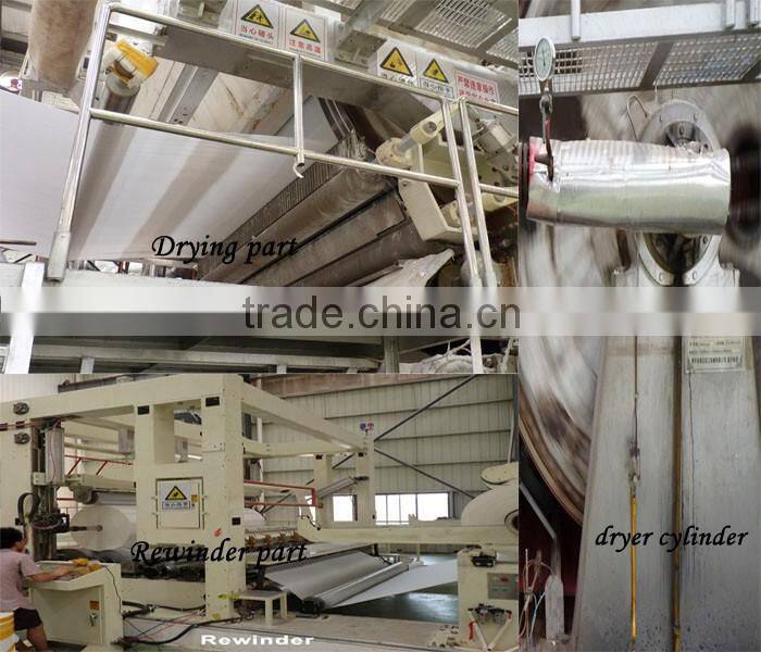 Direct sale machine for making recycled paper/ cost of tissue paper machine